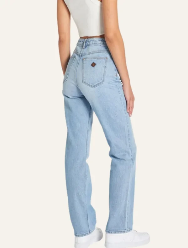 Abrand A 94 High Straight - Hailey Distressed Vintage Blue< Denim