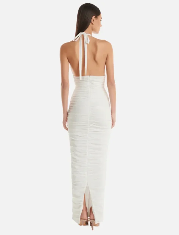 Eliya The Label Alanna Dress - White< Midi Dresses
