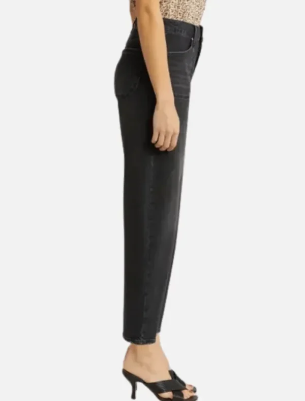 PAIGE Alexis W/ Coverted Button Fly Tapered - Viper Black< Denim