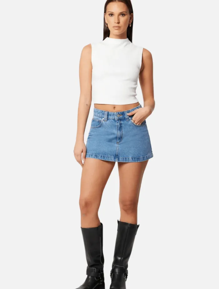 aline_skirt_gigi__mid_bl_1.webp Abrand 95 Aline Skirt Gigi - Mid Blue< Skirts