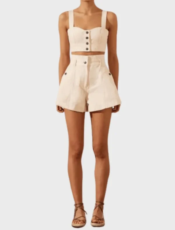 Shona Joy Anya Bralette - Coconut< Tops