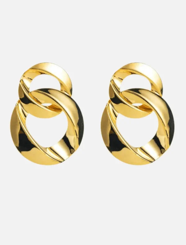 Insurge Clothing Arabella Chain Earrings - Gold< Earrings