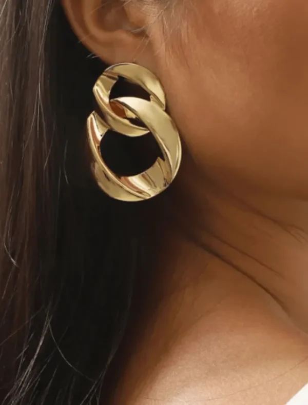 Insurge Clothing Arabella Chain Earrings - Gold< Earrings