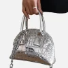 Insurge Clothing Audrey Bag - Silver Metalic< Bags | Shoulder Bag