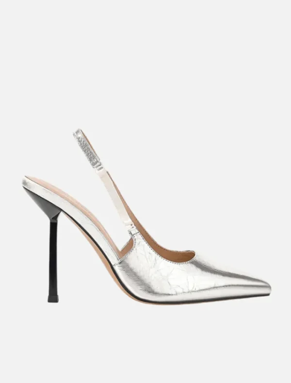 Lana Wilkinson Aylah Pump Metallic Leather - Silver< Heels