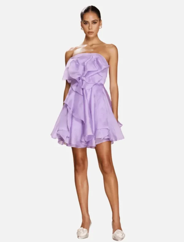 Sonya Moda Azhar Silk Mini - Lilac< Casual Dresses | Mini Dresses