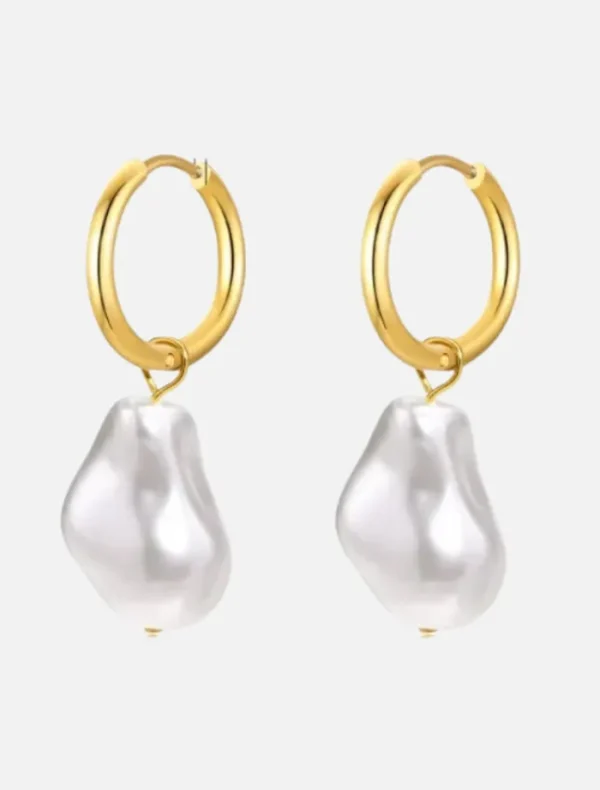 Jolie and Deen Bella Pearl Drop - Gold< Earrings