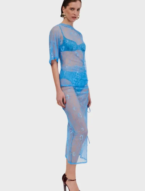 Suboo Benny Batwing Top - Blue< Tops