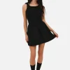For Love & Lemons Billie Pointelle Mini Dress - Black< Mini Dresses | Skirts