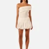 Shona Joy Blanc Bubble Mini Skirt - Ivory< Skirts | Tops