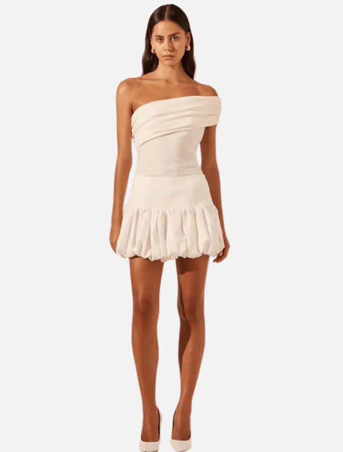 blanc_bubble_mini_skirt___0.webp Shona Joy Blanc Bubble Mini Skirt - Ivory< Skirts | Tops