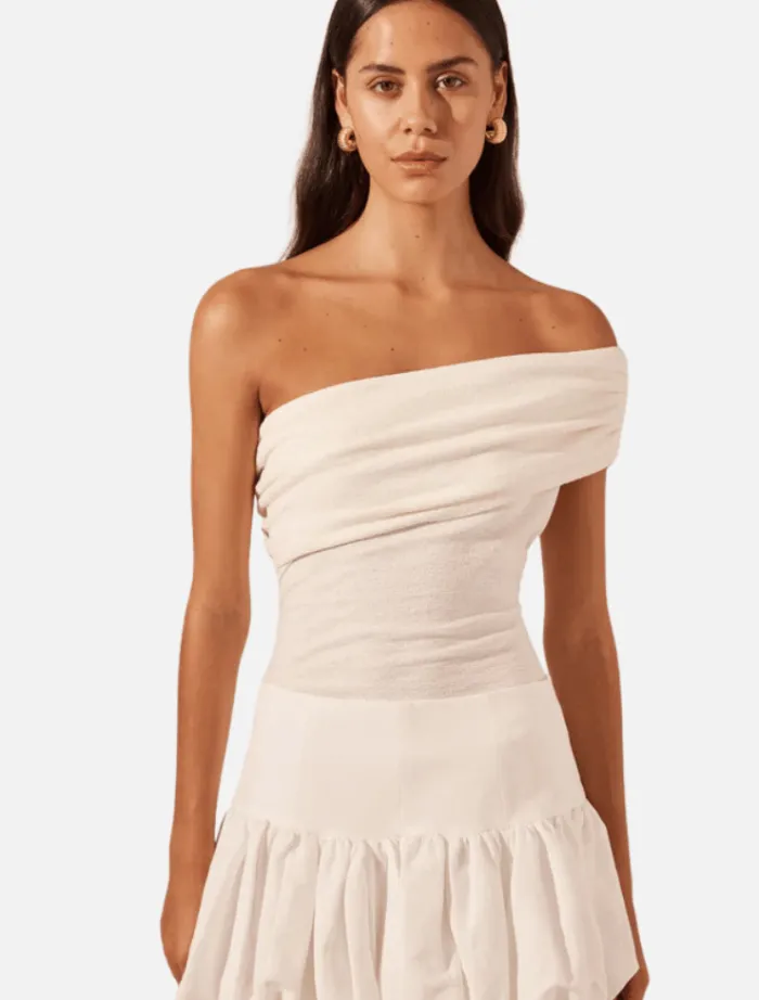 blanc_bubble_mini_skirt___2.webp Shona Joy Blanc Bubble Mini Skirt - Ivory< Skirts | Tops