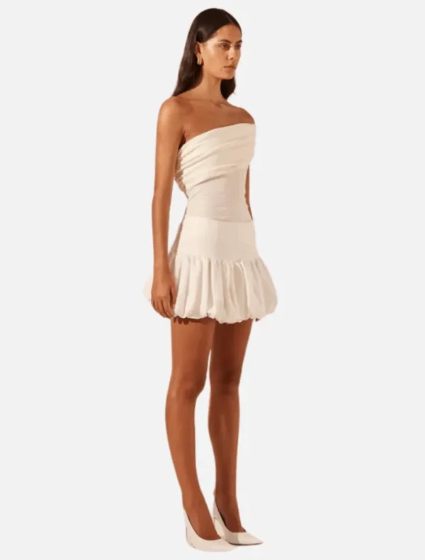 Shona Joy Blanc Bubble Mini Skirt - Ivory< Skirts | Tops