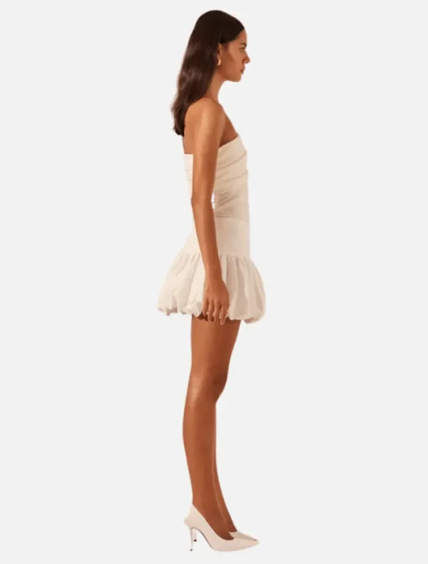 Shona Joy Blanc Bubble Mini Skirt - Ivory< Skirts | Tops
