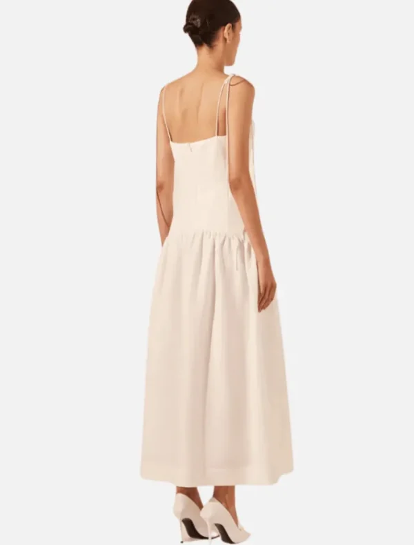 Shona Joy Blanc Gathered Midi Dress - Ivory< Casual Dresses | Mini Dresses