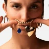 Susmie’s Blue Diamond Charm - Gold< Necklaces
