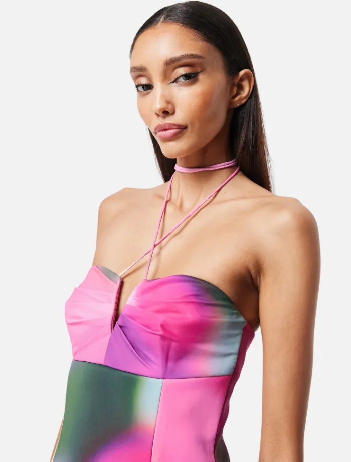 blurred_mini_dress__print_1.webp Mossman Blurred Mini Dress - Print< Casual Dresses | Mini Dresses