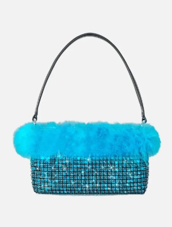 Insurge Clothing Bonnie Feather Bag - Azure Blue< Bags | Shoulder Bag
