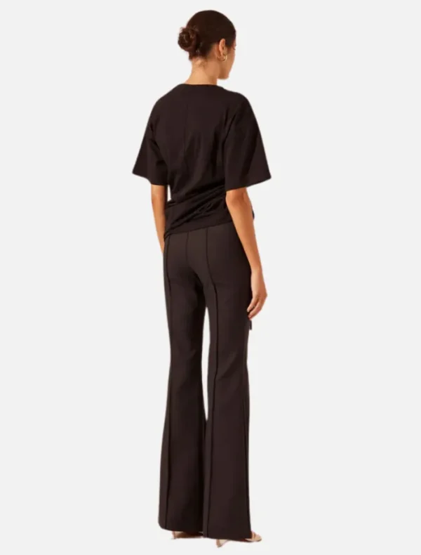 Shona Joy Boot Cut Flared Pant - Black< Pants