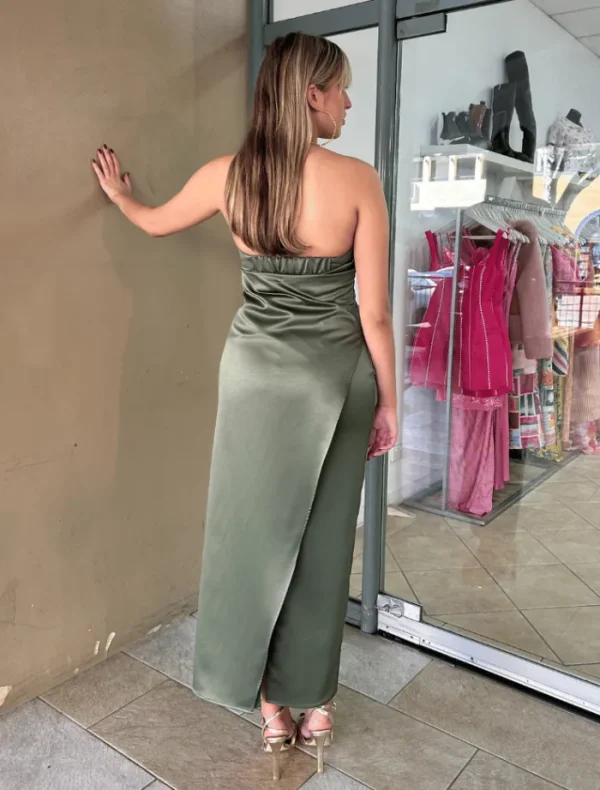 One Fell Swoop Boudoir Dress - Maple Satin< Midi Dresses | Bras / Briefs
