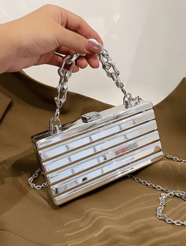 Insurge Clothing Cally Box Bag - Silver< Bags | Shoulder Bag