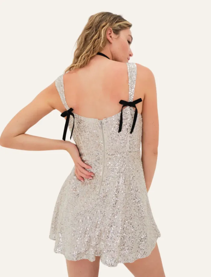 candice_mini_dress__silve_1.webp For Love & Lemons Candice Mini Dress - Silver< Mini Dresses