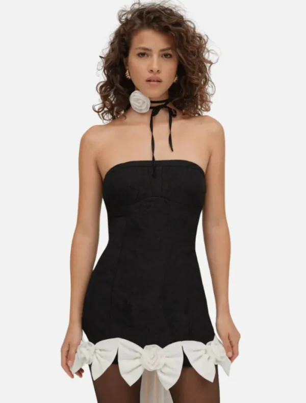 For Love & Lemons Caressa Mini Dress - Black< Casual Dresses | Mini Dresses