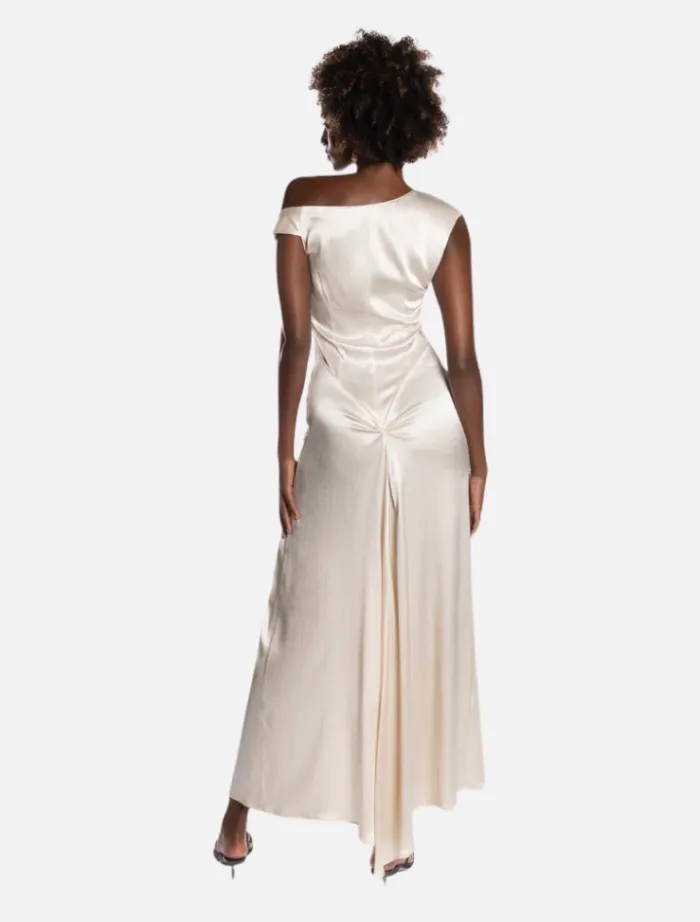 cassia_dress__shell_2.webp One Fell Swoop Cassia Dress - Shell< Midi Dresses | Bras / Briefs