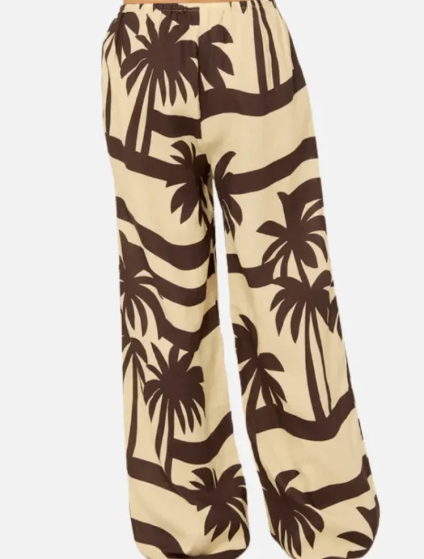 Pippa Ridely Catalina Pant - Cocoa Palma Print< Pants | Shirts