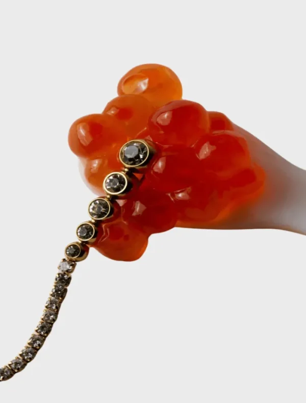 8 Other Reasons Caviar Drop Stud - Gold< Earrings
