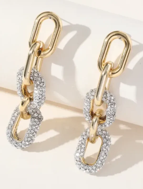 Insurge Clothing Chain Earrings - Gold/Silver< Earrings