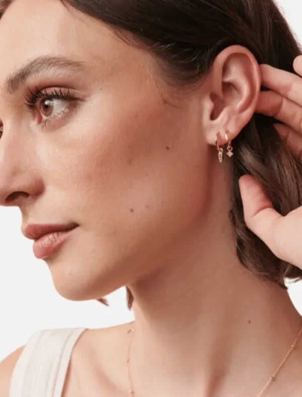 Jolie and Deen Charlie Sleepers - Silver< Earrings