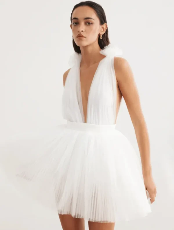 Lexi Charlize Dress - White< Mini Dresses | Skirts