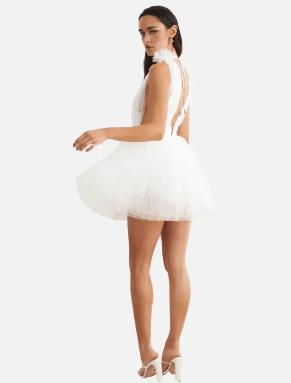 Lexi Charlize Dress - White< Mini Dresses | Skirts