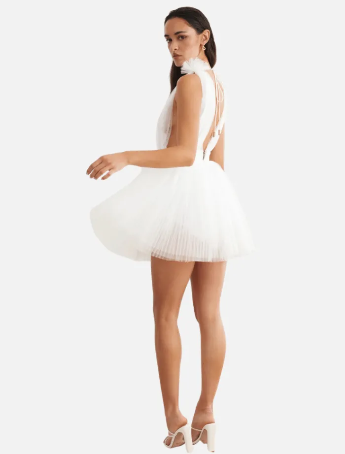 charlize_dress__white_6.webp Lexi Charlize Dress - White< Mini Dresses | Skirts