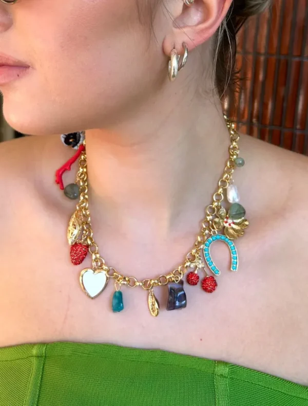 8 Other Reasons Charm Necklace - Gold< Necklaces