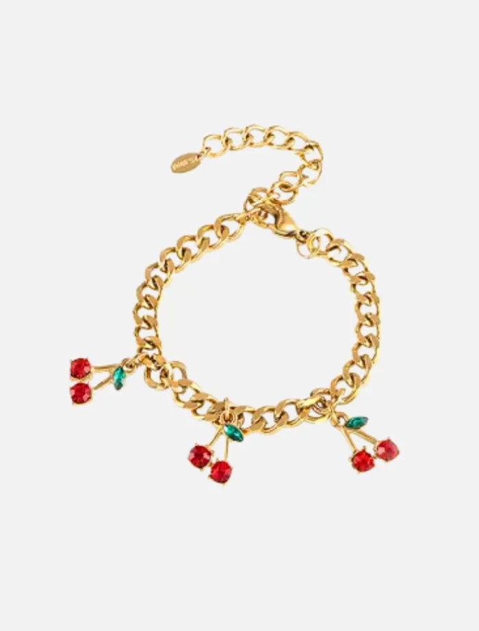 cherry_cola_bracelet__gol_0.webp Insurge Clothing Cherry Cola Bracelet - Gold< Bracelets