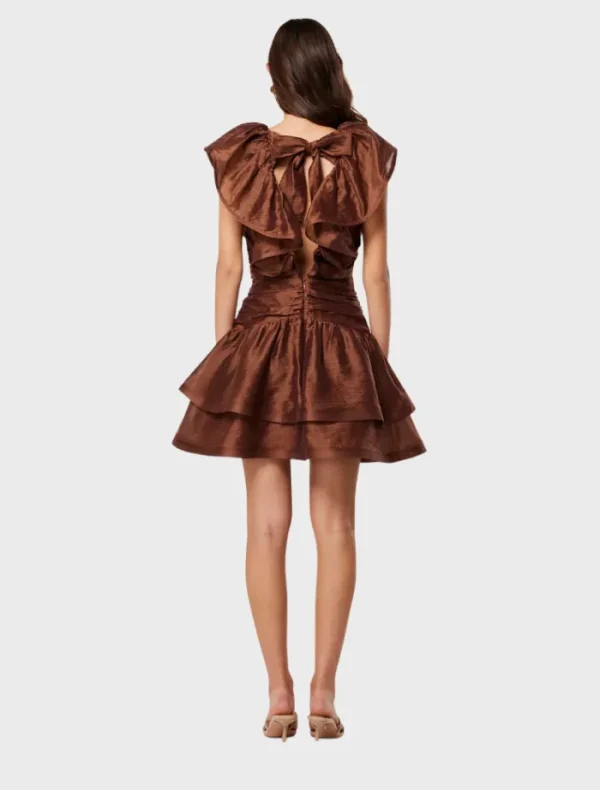 Elliatt Chocolate Nurture Dress by | Insurge Clothing< Mini Dresses