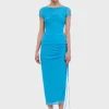 Suboo Christy Cap Sleeve Gathered Front Top - Blue< Pants | Denim