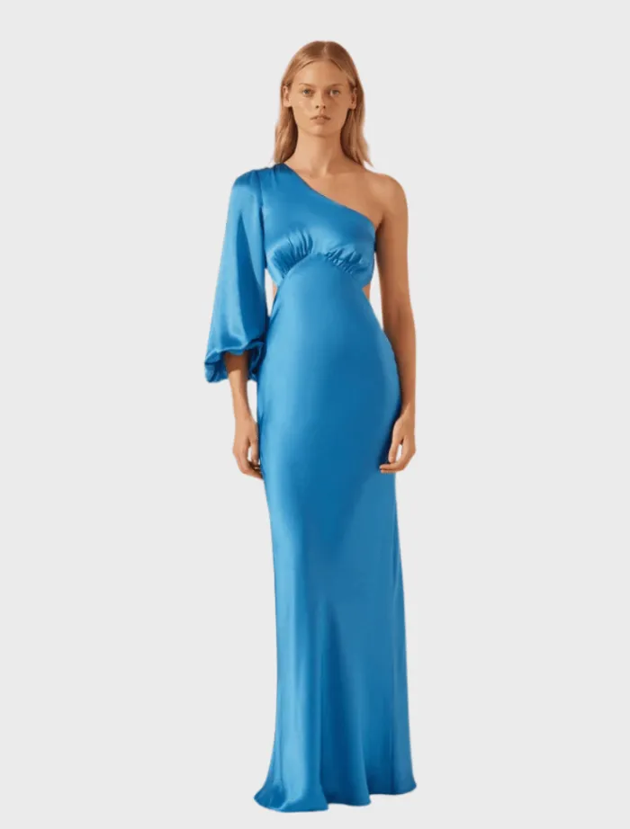 ciel_silk_one_shoulder_op_0.webp Shona Joy Ciel Silk One Shoulder Open Back Maxi Dress - Aqua< Long Sleeve Dresses | Skirts
