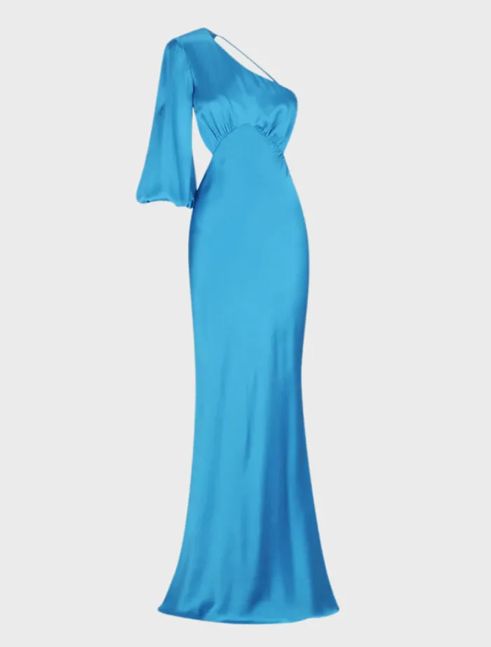 ciel_silk_one_shoulder_op_6.webp Shona Joy Ciel Silk One Shoulder Open Back Maxi Dress - Aqua< Long Sleeve Dresses | Skirts