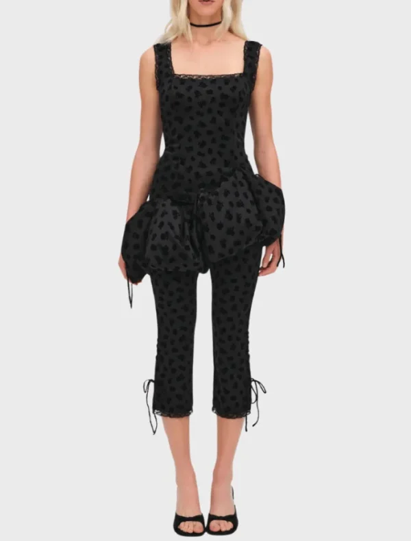 For Love & Lemons Claira Asymmetric Top - Black< Casual Dresses | Mini Dresses