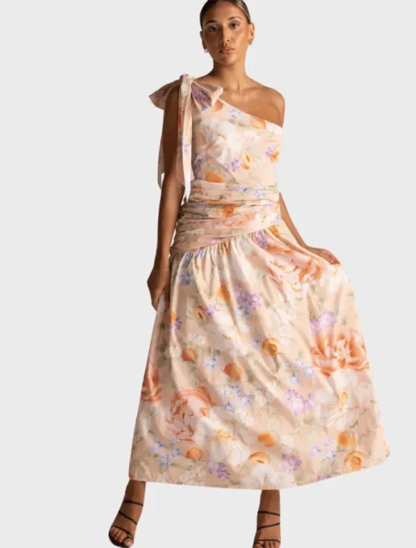 Zanetta Claudia Maxi Dress – Peachy Floral< Casual Dresses