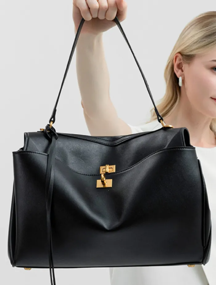 cleo_tote_bag__black_3.webp Insurge Clothing Cleo Tote Bag - Black< Bags | Tops