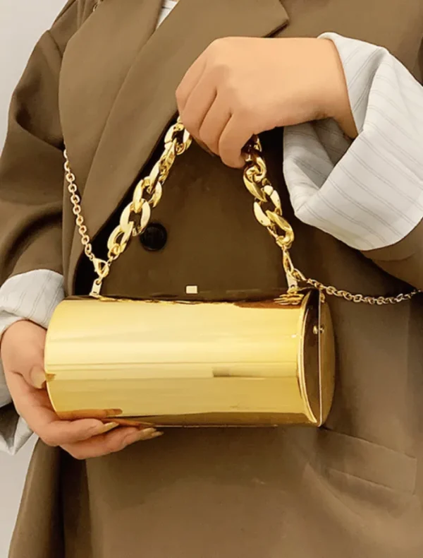 Insurge Clothing Dani Box Bag - Gold< Bags | Shorts