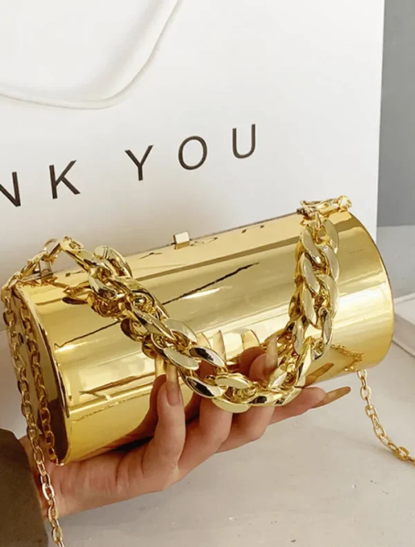 Insurge Clothing Dani Box Bag - Gold< Bags | Shorts