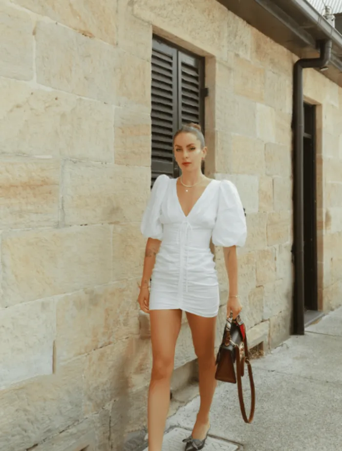 dani_mini_dress__white_1.webp Zanetta Dani Mini Dress – White< Casual Dresses | Mini Dresses