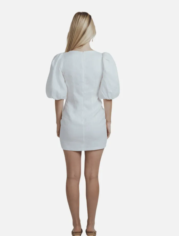 dani_mini_dress__white_2.webp Zanetta Dani Mini Dress – White< Casual Dresses | Mini Dresses