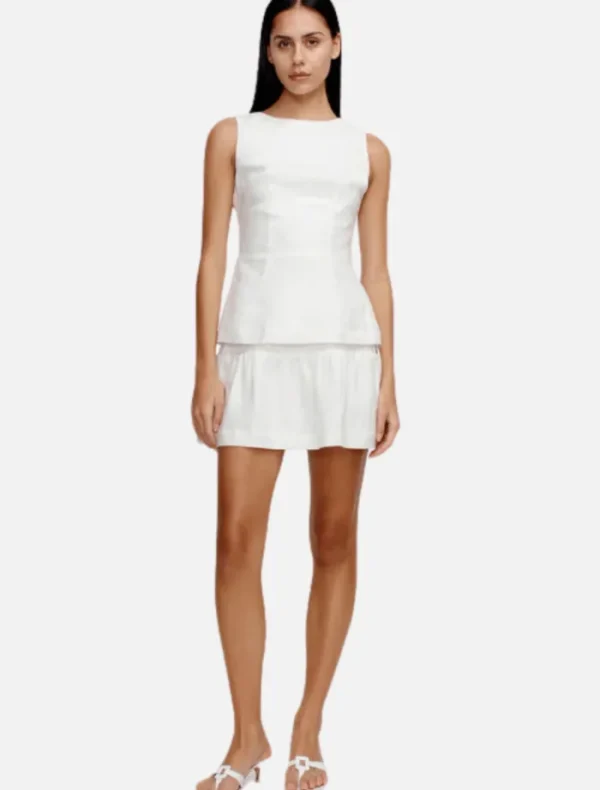 Ownley Darcy Mini Skirt - Ivory< Casual Dresses | Mini Dresses