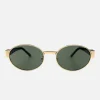 Otra Echo - Gold Tortoiseshell/ Green< Sunglasses | Uv Protection